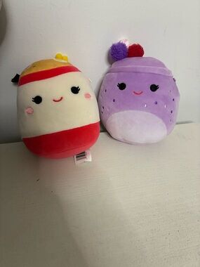 2 cute squishmallows. Approx 5 inch tall. BNWOT Cute Characters